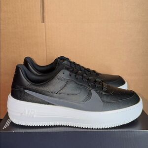 Nike Air Force 1 Platform Black Anthracite DJ9946-001 Women’s Size 12